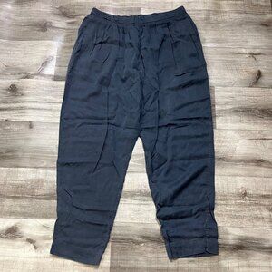 Lululemon Athletic Can You Feel The Pleat Pants 25” Blue Tied Women’s Size 10